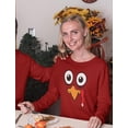 thumbnail image 3 of Tstars Turkey Face Shirt Long Sleeve Funny Thanksgiving Sweatshirt for Women Medium Red, 3 of 6