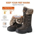 thumbnail image 2 of Women's Winter Waterproof Warm Mid Calf Snow Boots Outdoor Hiking Snow Boots, 2 of 6