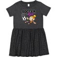 thumbnail image 3 of Inktastic Soccer Girl Girls Toddler Dress, 3 of 5