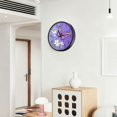 thumbnail image 6 of Voice Activated Clock with Glow Light 12 Inch Large Silent Wall Clock Battery Operated for Home Decor Flowers and Butterflies, 6 of 8