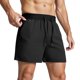 thumbnail image 1 of Pantalones cortos de running para hombre con entrepierna de 5"/7"/9" - Bolsillos con cremallera, poliéster ligero, pantalones cortos deportivos, tallas S-XXXL para gimnasio y baloncesto, 1 of 5