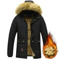 thumbnail image 2 of Dpytoraw Large Size Jacket Middle And Elderly Man Padded Jacket With Removable Collar, 2 of 5