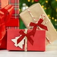 thumbnail image 4 of Christmas Tree Ornaments 50-Piece Magic Wand Set With Pre-Tied Satin Ribbon Bows In Red Green Gold White, 4 of 6