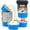 Blue, variant on Disposable Ramekins with Lids 50 Pack, 5oz Aluminum Foil Cupcake Cups Baking Tin,Mini Muffin Tins Cupcake Containers Holders for Home And Business -Cyan Blue