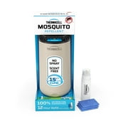 Thermacell Patio Shield Mosquito Repellent with 12-Hour Fuel Cartridge and 3 Repellent Mats, Linen