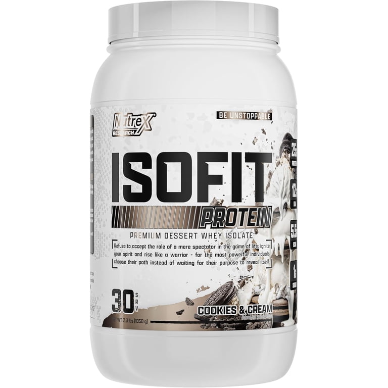Nutrex Research IsoFit Cookies and Cream – 100% Whey Protein