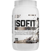 Nutrex Research IsoFit Cookies and Cream – 100% Whey Protein Isolate Powder for Lean Muscle, Recovery & Strength Support 30 Servings