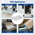 thumbnail image 4 of EDTara Threshold Ramps for Doorways, Rise Aluminum Wheelchair Ramp, 700LB Capacity Door Threshold Ramp for Mobility Devices, Bikes, and Strollers, 4 of 7