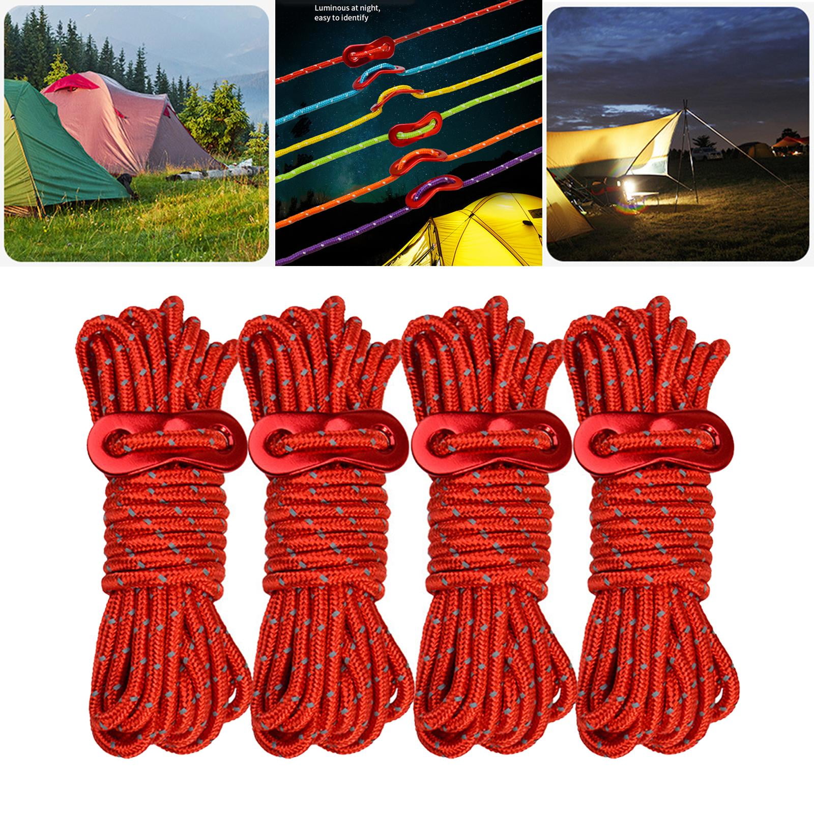 4 Strong Tent Guy Ropes 