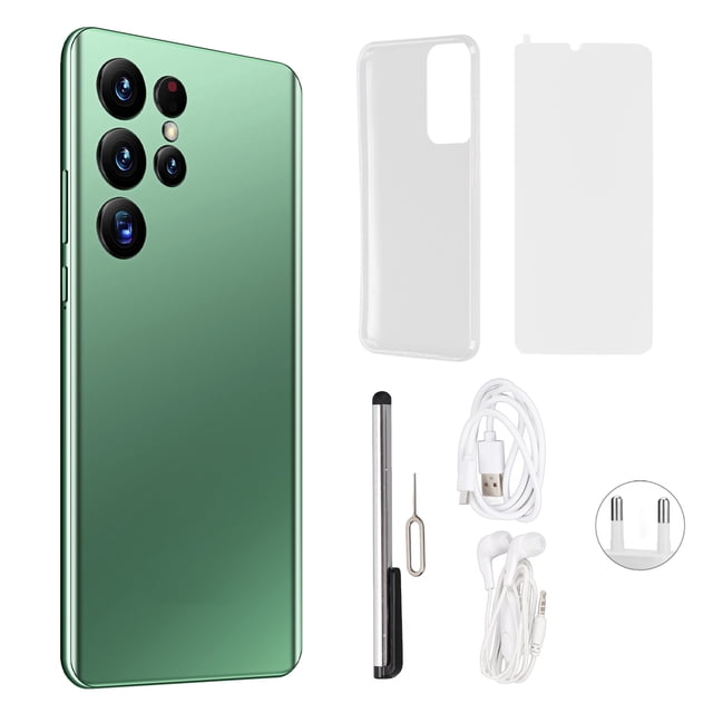 Pantalla Ultra HD Smartphone 16GB 1T - Teléfono celular Android 12 con desbloqueo facial - Pantalla de 6,4 pulgadas - 110‑240V