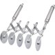 thumbnail image 1 of Dough Cutter, Pizza Cutter Stainless Steel 5 Wheels Adjustable Cake Divider Pizza Cutter Made Of Stainless Steel, For Kitchen Baking-hy, 1 of 1