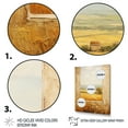 thumbnail image 3 of Designart "Summer Meadow View from Farmhouse Windows I" Farm Framed Wall Art - Country Yellow Farm Windows Entryway Framed Wall Art Print, 3 of 6