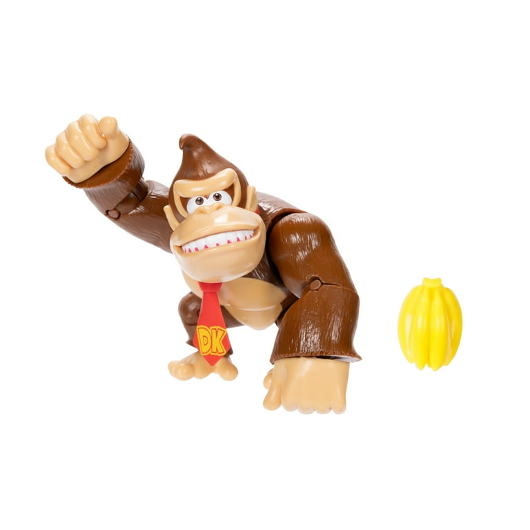 Nintendo Donkey Kong 4 inch Action Figurine Toy with Bananas