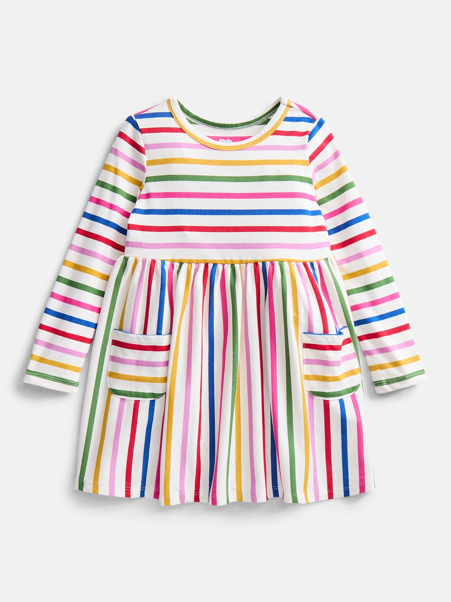 Wonder Nation Toddler Girls Printed Dress and Leggings Outfit Set, 2-Piece, Sizes 18M-5T
