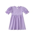 thumbnail image 4 of Bigetiay Girls Summer Dresses Fashionable Casual Wear for Kids Outdoor Party Daily Outfit, Size 4-5 Years, 4 of 5