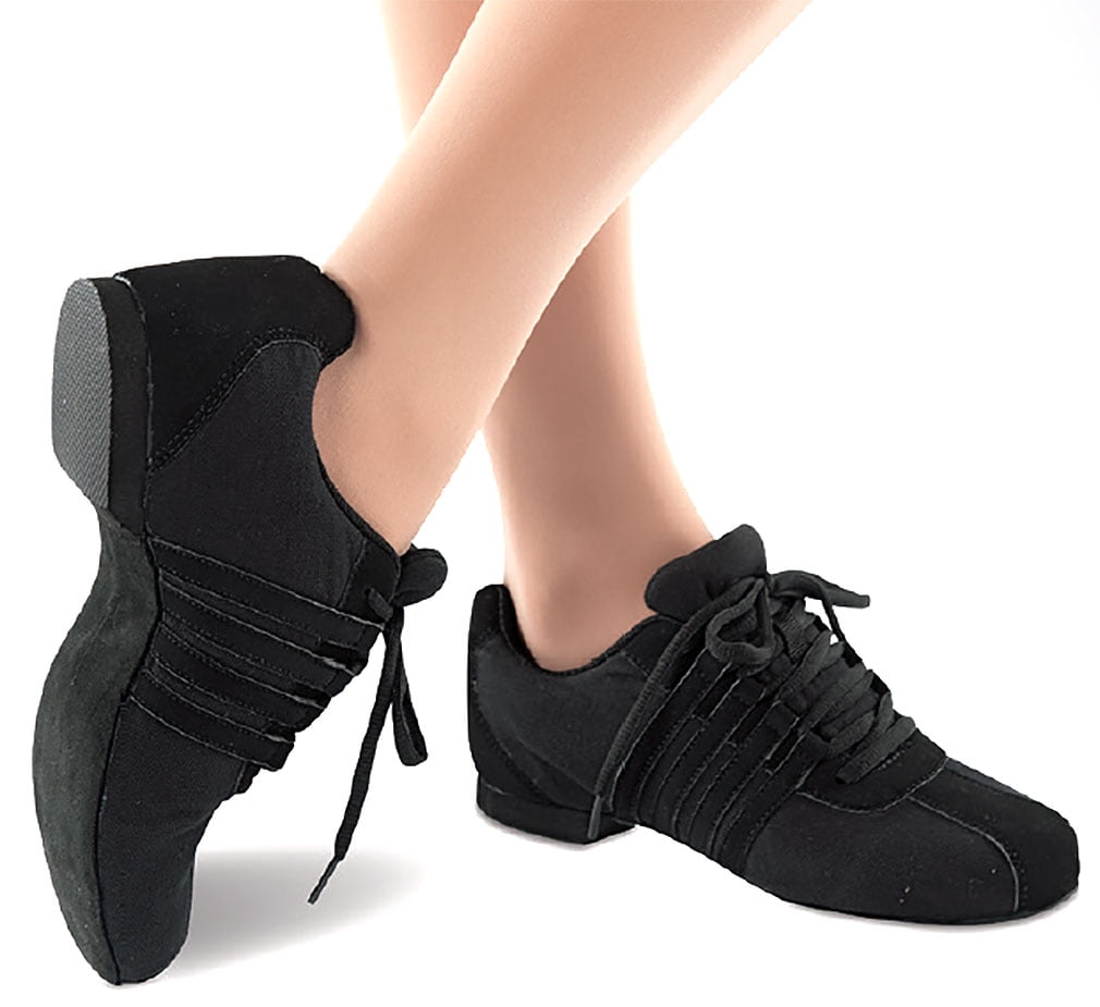 Danshuz Women's Zoom Canvas Jazz Black Sneakers 11.5 M - Walmart.com