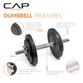 thumbnail image 4 of Juego de mancuernas ajustables CAP Barbell de 50 kg, color negro (par), 4 of 7