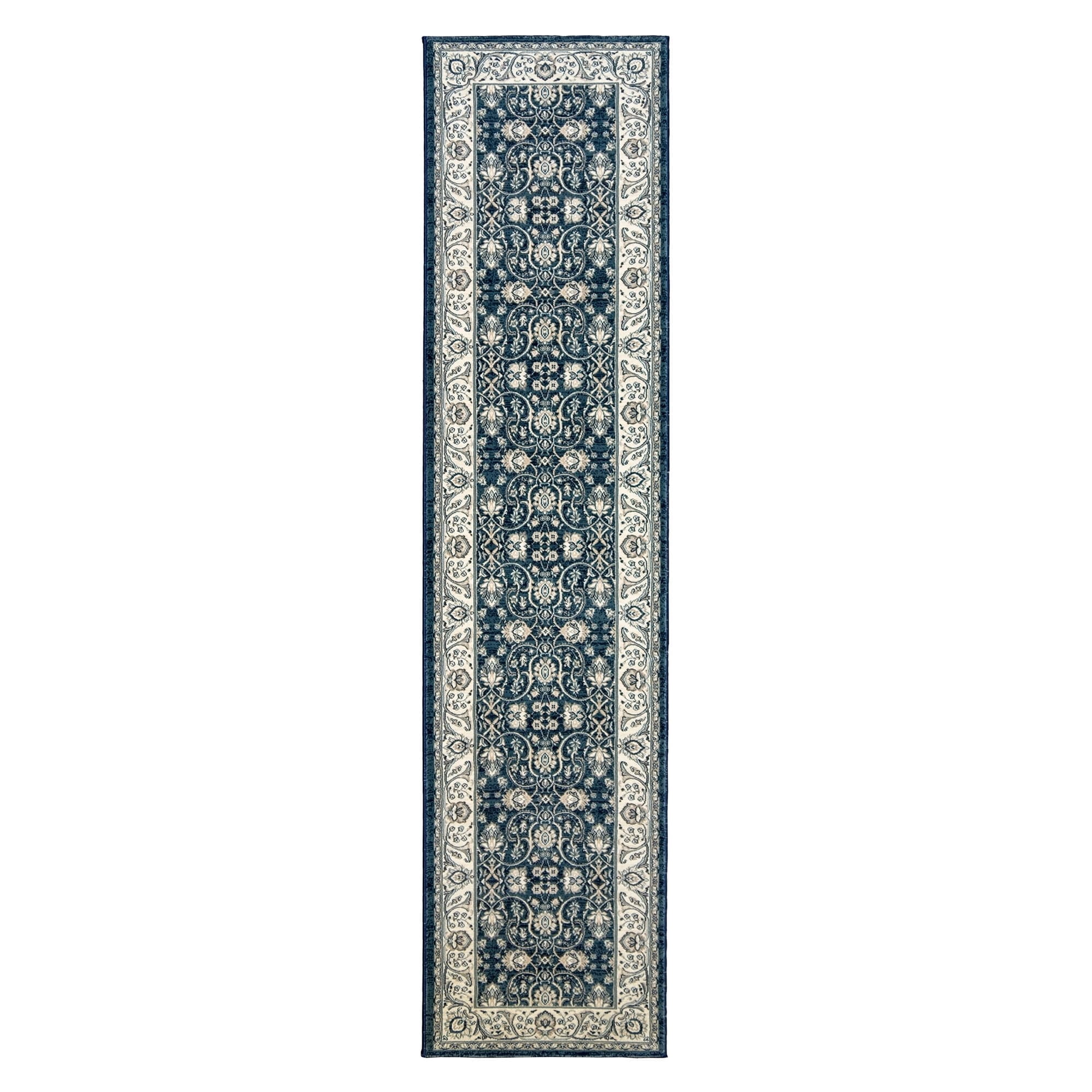 Gertmenian Majestic Croft Traditional Floral Denim Indoor Area Rug, 6x9