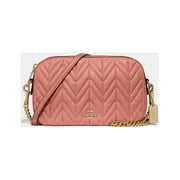 Coach Isla Chain Crossbody With Quilting, Melon/Light Gold