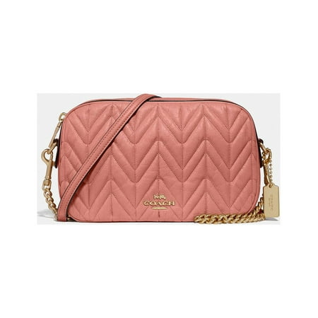Coach Isla Chain Crossbody With Quilting, Melon/Light Gold
