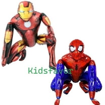 BCD-PRO Spiderman Ironman Balloons Airwalker Avengers Theme Birthday Party Decorations Foil 2 Pack 27 in