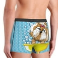 thumbnail image 5 of Haiem Dog Takes a Bath in the Bathtub Men's Boxer Briefs, Every Day Comfort Stretch Cotton Moisture-Wicking Underwear-Small, 5 of 9
