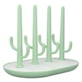 thumbnail image 5 of Baby Bottle Drying Rack Detachable Space Saving Easy Drainage Slip Resistant Surface Vertical Bottle Dryer Stand Green, 5 of 5