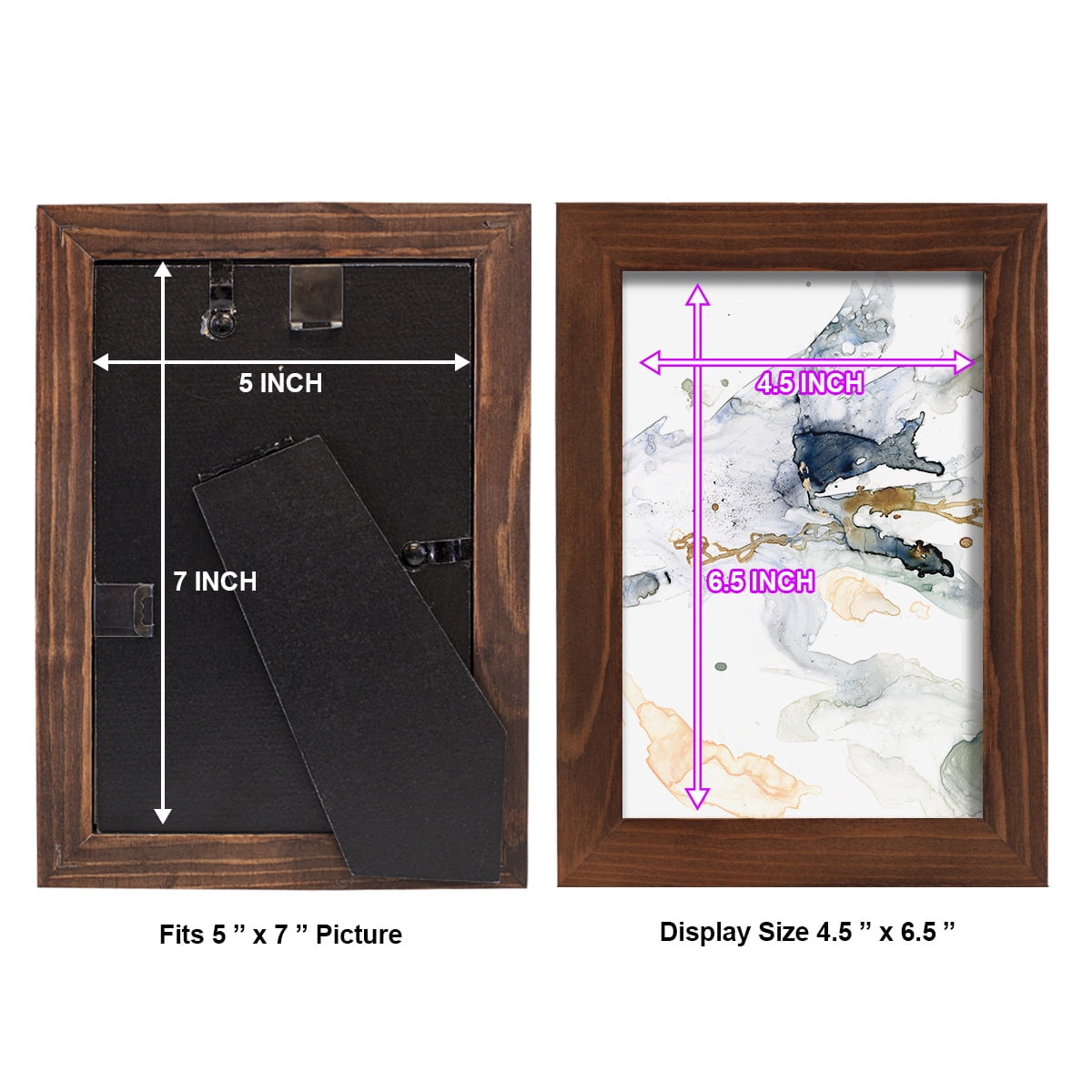 Organic Interlace II -Framed Print w/glass-Chestnut