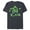 Navy Heather, variant on Marvel Incredible Hulk St. Patrick's Day Shamrock - Short Sleeve Blended T-Shirt for Adults - Customized-Dark Heather