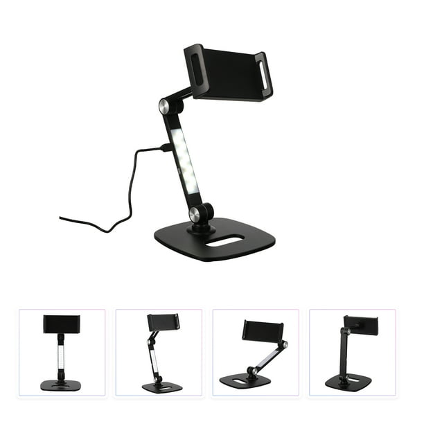 Houderco 1Jgo Base Metálica Para Teléfono Y Tablet Con Soporte Ajustable Y Estable