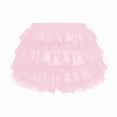 thumbnail image 4 of Women Y2K Lace Multi-Layered Bloomers, Ruffle Shorts, Short Pumpkin Pants, Elastic Waist Sweet Pettipants Pink XL, 4 of 5