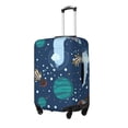 thumbnail image 2 of Xecao Alpaca Astronaut in Space print Elastic Luggage Cover, with double-sided print , is perfect for travel, business, and daily use, 2 of 9