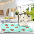 thumbnail image 5 of Yayeee Dish Drying Mat for Kitchen Counter 16"x18" Microfiber Absorbent Pad, Strawberry Pattern, 5 of 7