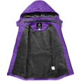 thumbnail image 3 of Girl's Waterproof Ski Snow Jacket Fleece Windproof Winter Jacket with Hood, 3 of 7