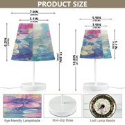 BZSMCE Table Lamp Creative Blooming Hues Pattern Simple Pattern Night Light