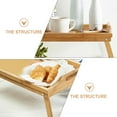 thumbnail image 2 of YUYUETIME Foldable Bamboo Desk Rectangular Eating Trays for Bedroom 1Set 20.04X12.18X10.61in, 2 of 8
