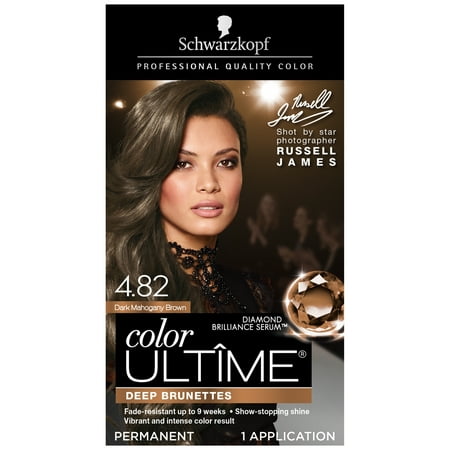 Schwarzkopf Color Ultime Permanent Hair Color Cream, 4.82 Dark Mahogany