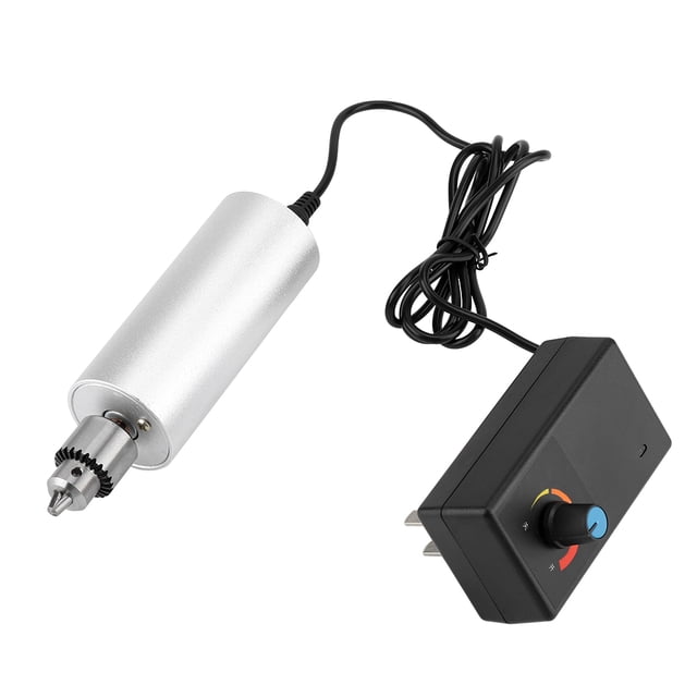 Mini taladro manual eléctrico portátil, juego de adaptadores de corriente, herramientas rotativas de bricolaje para tablero de madera PCB(#3)