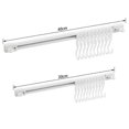 thumbnail image 4 of 30/40cm Slide Rail Rack Hanger with S Hooks, Wall Mounted Utensil Rack Hook Track for Kitchen Cabinet, 4 of 5