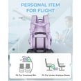 thumbnail image 6 of BAGSMART 18.5" Travel Laptop Backpack Extra Larger 40L Expandable Business Backpack with Packing Cubes, Airline Approved Carry On Luggage Backpack, Waterproof College Daypack with Shoe Bag, Purple, 6 of 7