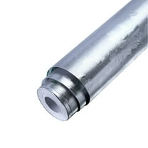 (Clearance) XIANXIAN Silver Contact Paper Kitchen Backsplash Water/Oil Proof Wallpaper Metallic Peel and Stick Wallpaper Self Adhesive Aluminum Foil Contact Paper for Kitchen Countertop Cabinet Drawer