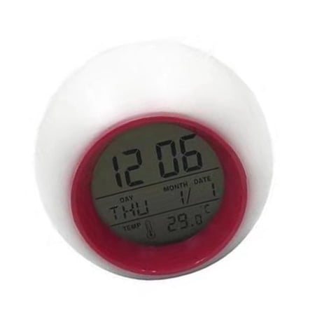 ANXPTIME LED Bedsides Digital Alarm Clock With Color Changing Nightlight Quiet Movement