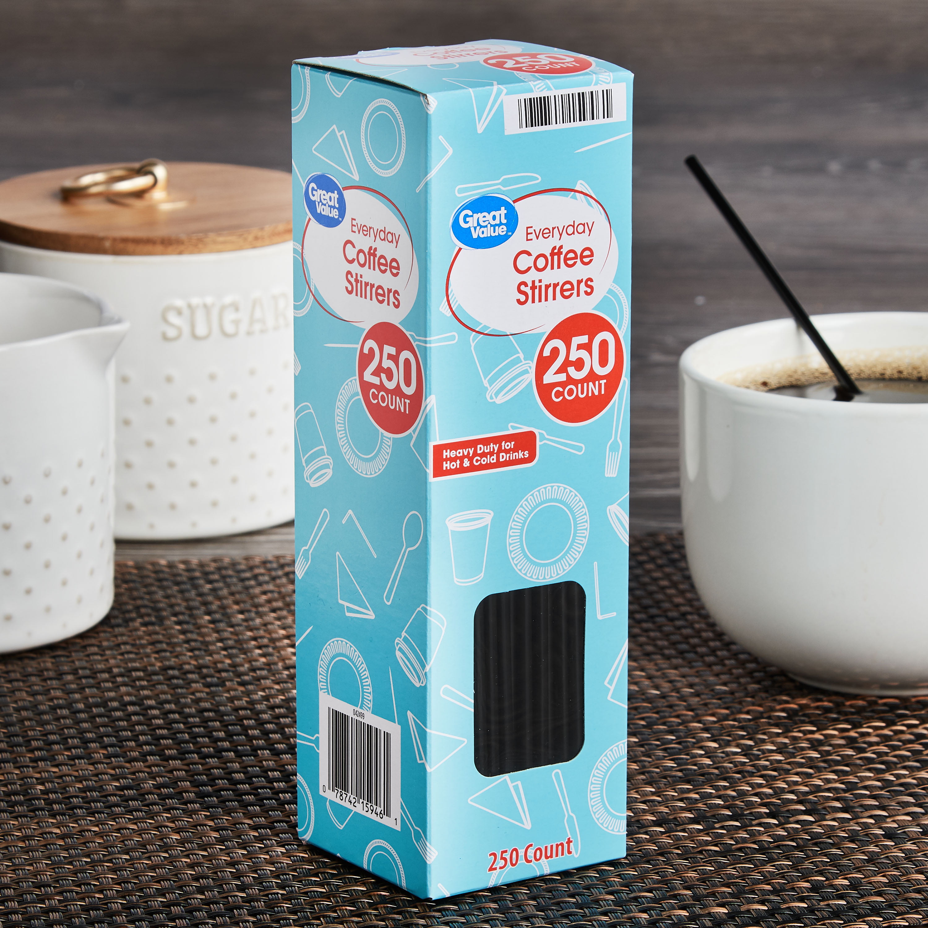 1000 x Plastic Disposable Drinks Stirrer Tea Coffee Hot Drinks