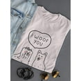 thumbnail image 3 of I Woof You T-Shirt Women -Image by Shutterstock, Female Large, 3 of 4