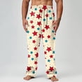 thumbnail image 2 of JLFKNG Mens Casual Pants Independence Day Patriotic Printed Pajama Pants Ankle Length Breathable Loose Fit Mens Dailywear, 2 of 4
