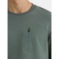 thumbnail image 5 of Athletic Works Men's and Big Men’s Textured Sweatshirt with Zipper Pocket, Sizes S-3XL, 5 of 5