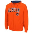 thumbnail image 2 of Men's Colosseum Orange Auburn Tigers Arch & Logo 3.0 Full-Zip Hoodie, 2 of 3