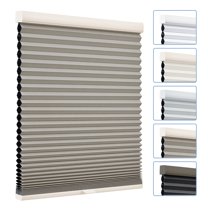 Keego Cordless Cellular Shades Honeycomb Window Shades Pull Down Cellular Blinds Thermal Insulated Window Blinds, Made in US (Blackout - Bark, 21"W x 72"H)