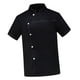 thumbnail image 1 of Chaqueta , parte superior de manga corta, ropa de camarera de cocina transpirable, chaqueta ligera, para restaurante, industria , negro Negro L Sunnimix Chaquetas de cocinero, 1 of 8