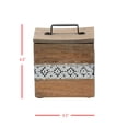 thumbnail image 7 of Foreside Home & Garden Antique White Wood Jewelry Trinket Storage Box with Handle, 7 of 7